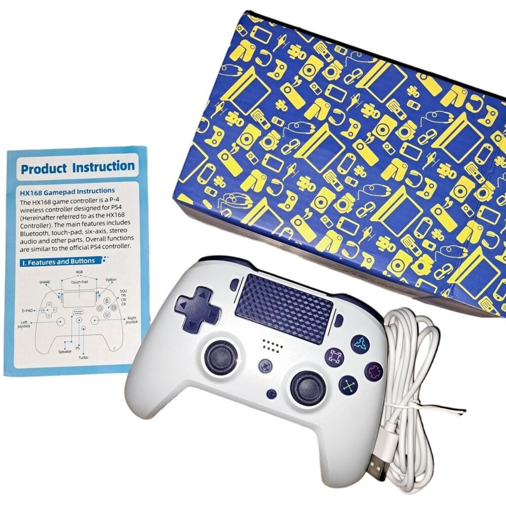 New in Box HX168 game controller is a P-4 wireless controller designed for PS4